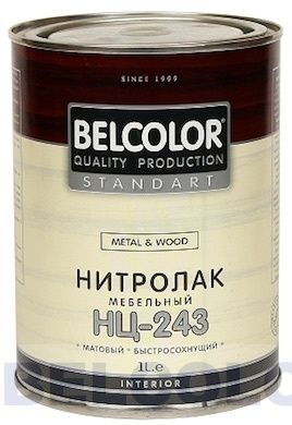 Лак мебельный НЦ-243 0,7кг матовый Belcolor