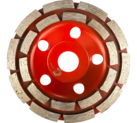 Чашка алмазная шлифовальная двухрядная 125х22,2х5мм Trio-Diamond