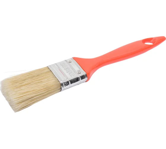 Кисть плоская 35х15мм пластиковая ручка смешанный ворс Decor Profi