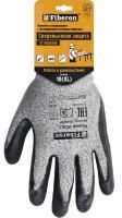 Перчатки со стекловолокном латексное покрытие защита от порезов Fiberon