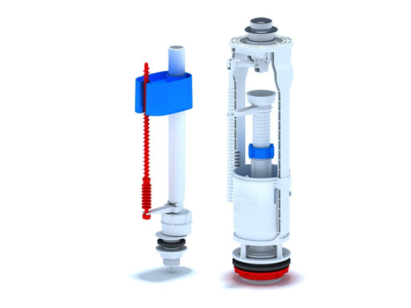 Арматура для бачка  1 кнопка нижняя подводка АНИпласт