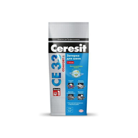 Затирка Ceresit СЕ33 №58 темно-коричневый  2кг Henkel