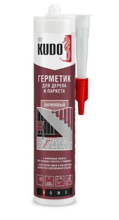 Герметик акриловый 280мл д/дерева и паркета махагон KSK317 Home Kudo(6)---