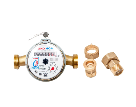 Счетчик СВК-15 универсальный антимагн для холодной и горячей воды Эконом, Россия