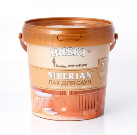Лак акриловый для саун 0,9л п/мат. Husky