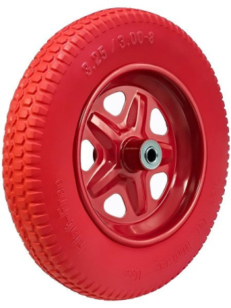 Колесо запасное для тачки полиуретановое ось 16мм 3,25-3 Belamos---
