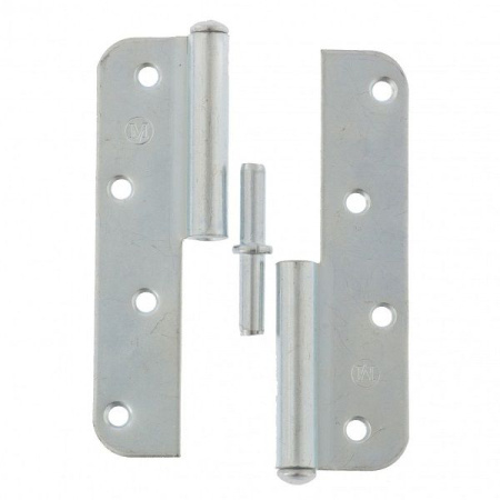 Петля дверная 130мм цинк левая ПН1-130 Металлист