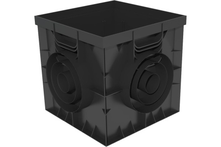 Лоток пластиковый (дождеприемник) 300х300мм в сборе