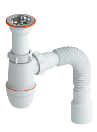 Сифон для умывальника(литой) 1 1/2х40 СУ-01 РМС